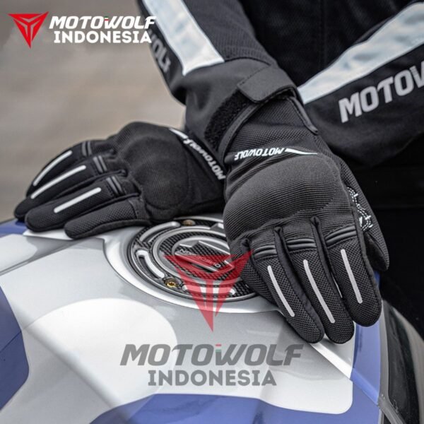 Motowolf Sarung Tangan Motor Casual Sunmori Cewek Adem Soft Protector 0322B - Image 7