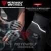 Motowolf Sarung Tangan Motor Kulit Half Finger Protector Karbon Anti Slip 0334B - Image 4
