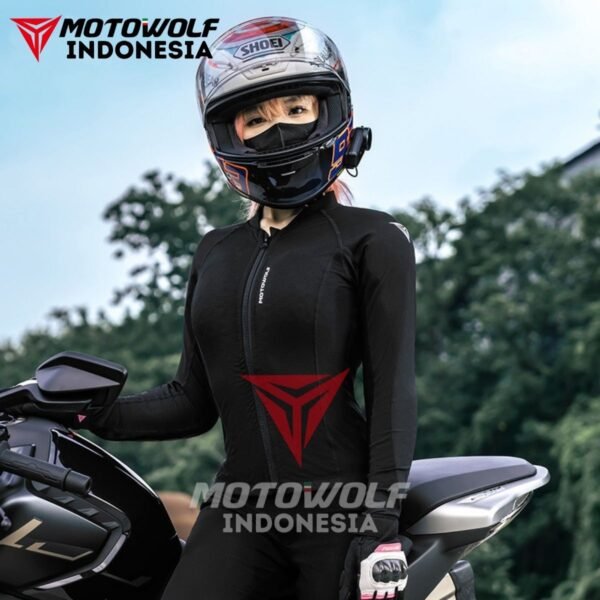 Motowolf Inner Protector Baju Riding Touring Wanita Safety 7 Area 1032B - Image 2