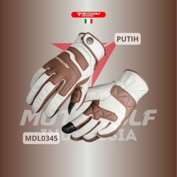 Motowolf Sarung Tangan Motor Retro Kulit Touchscreen Soft Protector 0345 - Image 8