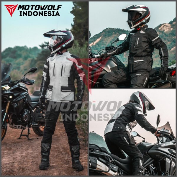 Motowolf Celana Touring Motor Kasual Explorer Adventure Mesh Thermal Protector Level 2 0614 - Image 3