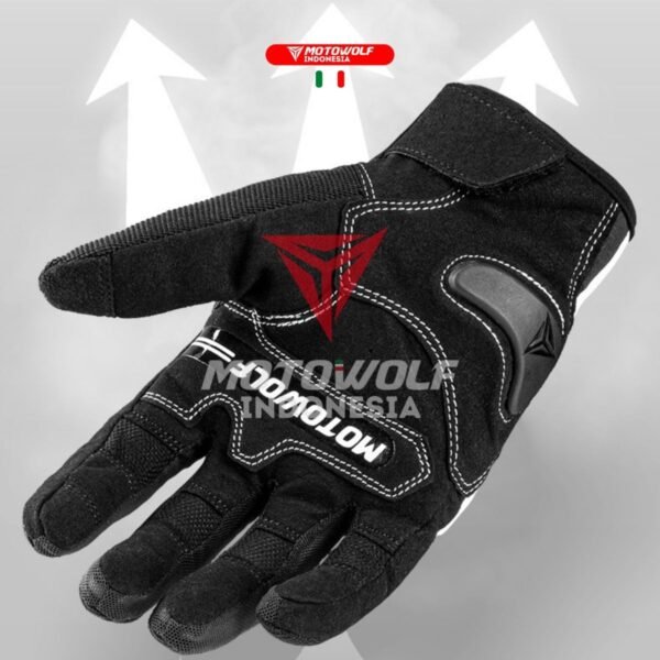 Motowolf Sarung Tangan Motor Protector Carbon Kulit Breathable 0333B - Image 8