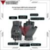 Motowolf Sarung Tangan Motor Kulit Half Finger Protector Karbon Anti Slip 0334B - Image 3