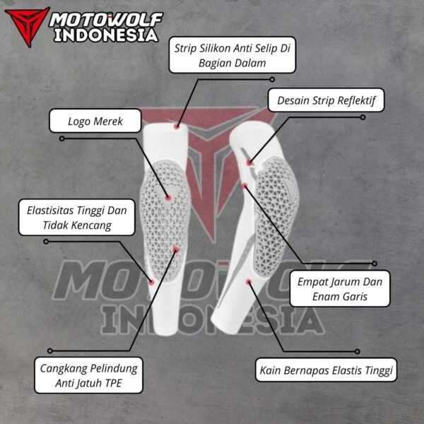 Motowolf Inner Soft Protector Pad Fleksible Motor Sports Olahraga Outdoor 1039 - Image 3