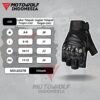 Sarung Tangan Motor Kulit Half Finger Karbon Protector Motowolf 0327B - Image 9