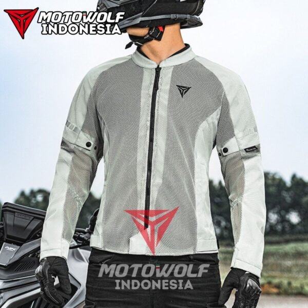 Motowolf Jaket Touring Motor Mesh Plus Protector Musim Panas 0530 - Image 4