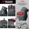 Motowolf Sarung Tangan Motor Kulit Half Finger Protector Karbon Anti Slip 0334B - Image 5