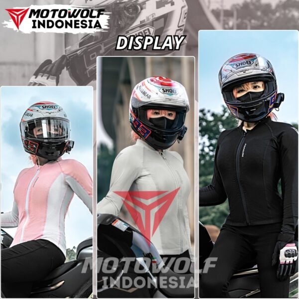 Motowolf Inner Protector Baju Riding Touring Wanita Safety 7 Area 1032B - Image 12