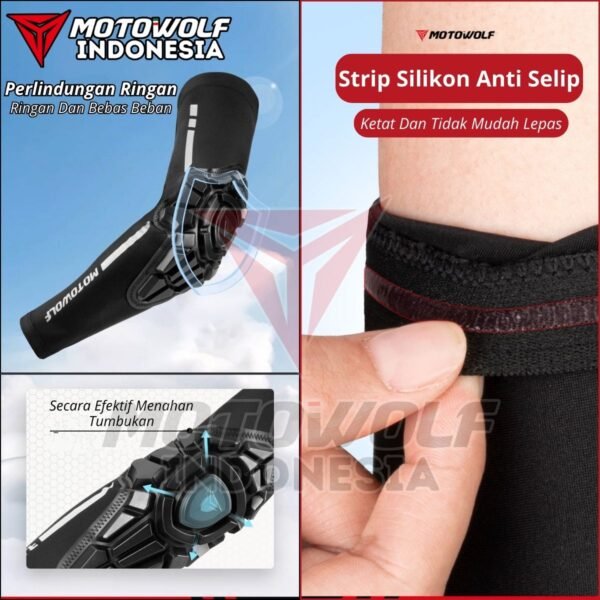 Motowolf Inner Soft Pad Protector Lycra Motor Sports Aktivitas Outdoor 1020B - Image 6
