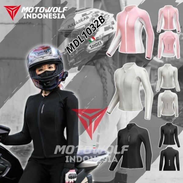 Motowolf Inner Protector Baju Riding Touring Wanita Safety 7 Area 1032B