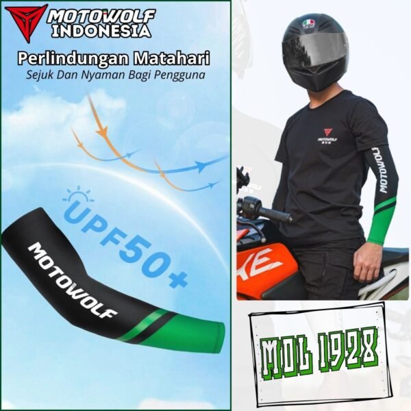 Motowolf Manset Tangan Motor Arm Sleeve Sepeda Anti UV UPF50+ 1928 - Image 7