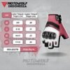 Sarung Tangan Motor Kulit Half Finger Karbon Protector Motowolf 0327B - Image 12