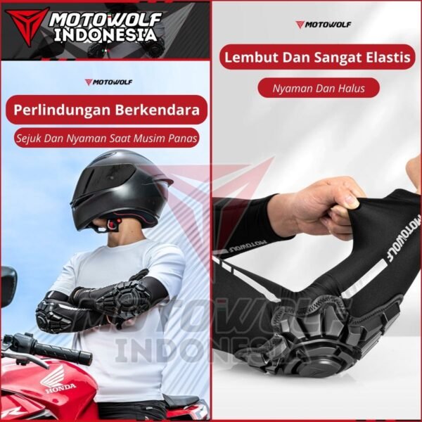 Motowolf Inner Soft Pad Protector Lycra Motor Sports Aktivitas Outdoor 1020B - Image 5