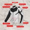 Motowolf Jaket Touring Motor Mesh Waterproof Protector ESA Lv1 0521 - Image 3
