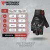 Sarung Tangan Motor Kulit Half Finger Karbon Protector Motowolf 0327B - Image 13