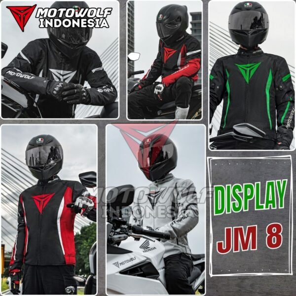 Jaket Motor Sunmori Touring Windbreaker Plus Winter Warm Plus CE Level 1 Motowolf JM8