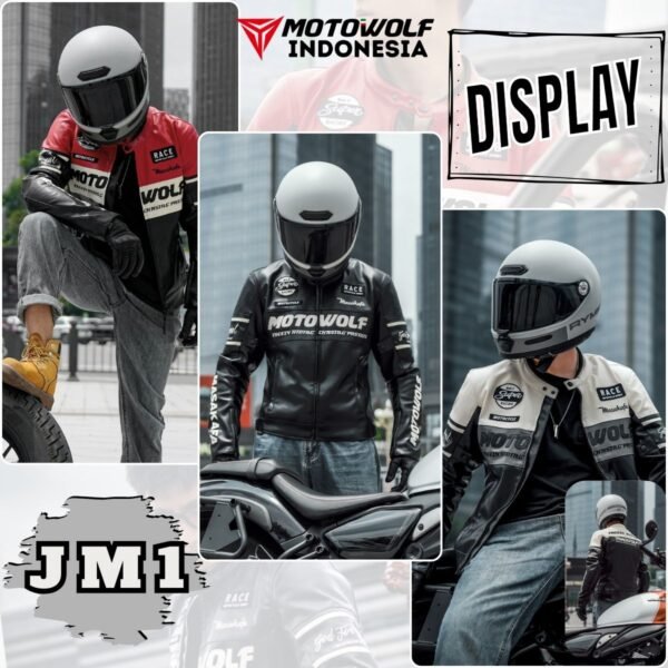 Motowolf Jaket Motor Kulit Pria Touring Kasual Retro Thermal Lock Plus CE Level 1 JM1 - Image 11