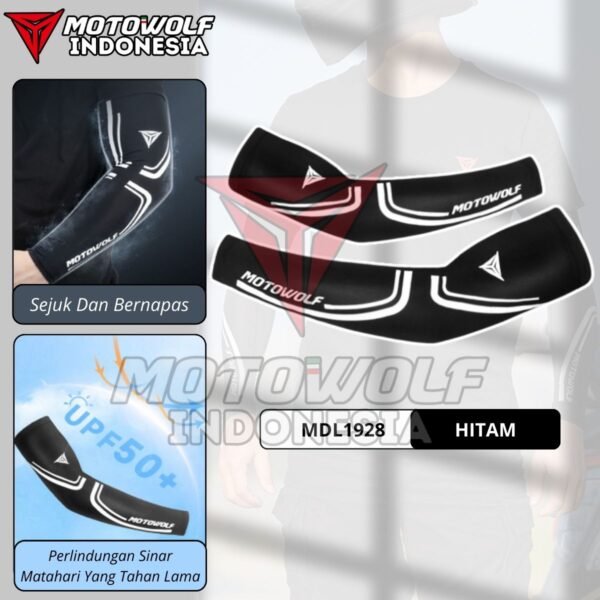 Motowolf Manset Tangan Motor Arm Sleeve Sepeda Anti UV UPF50+ 1928 - Image 9
