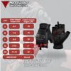 Motowolf Sarung Tangan Motor Kulit Half Finger Protector Karbon Anti Slip 0334B - Image 9