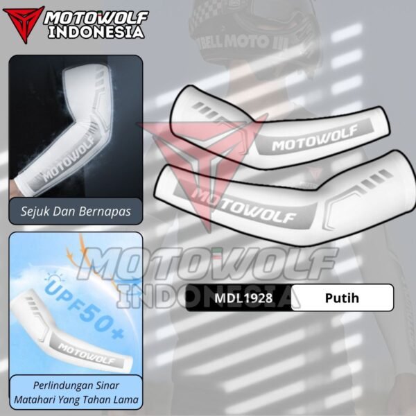Motowolf Manset Tangan Motor Arm Sleeve Sepeda Anti UV UPF50+ 1928 - Image 10
