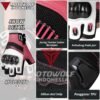 Sarung Tangan Motor Kulit Half Finger Karbon Protector Motowolf 0327B - Image 5
