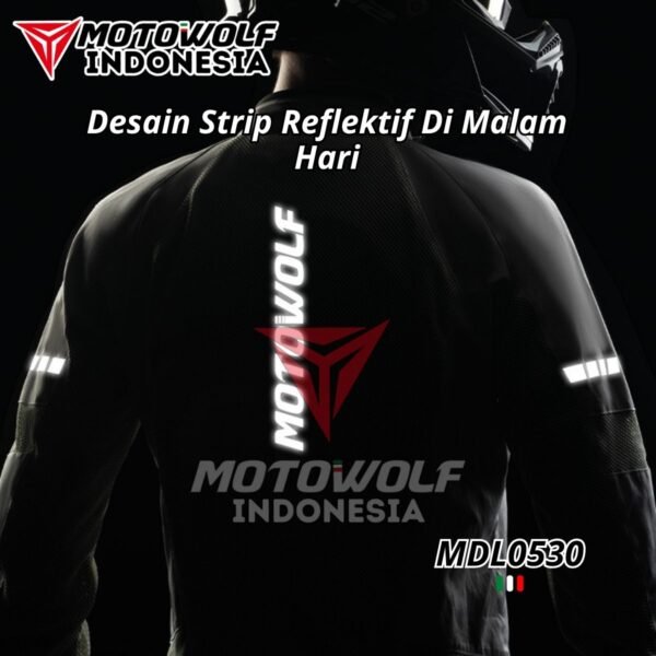 Motowolf Jaket Touring Motor Mesh Plus Protector Musim Panas 0530 - Image 8