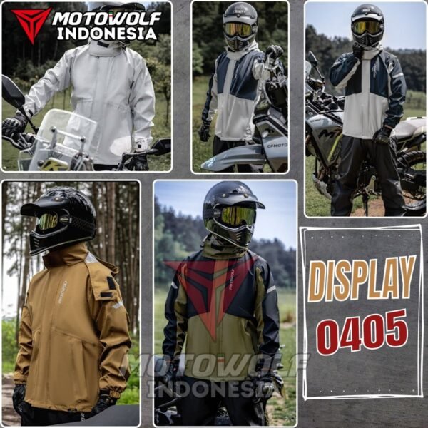 Motowolf Jas Hujan Motor Premium Jaket Poliester Lv4 All Season 0405 - Image 10