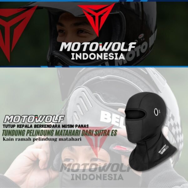 Balaclava Motor Ice Silk Breathable Motowolf MDL 1929 1930 1930B - Image 9