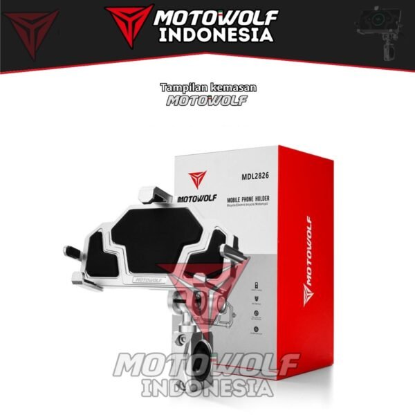 Phone Holder Motor Shockproof Aluminium Motowolf Stabilizer 2826 - Image 10