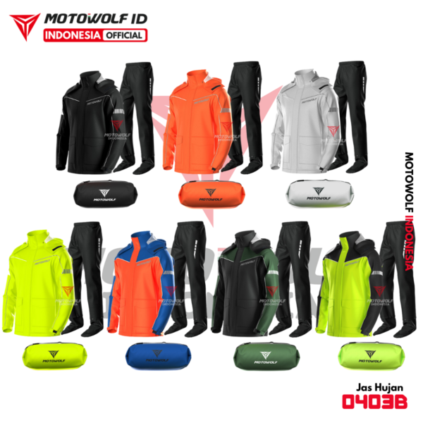 Motowolf Jas Hujan Motor Trendy Jaket 4 Musim 0403B - Image 2