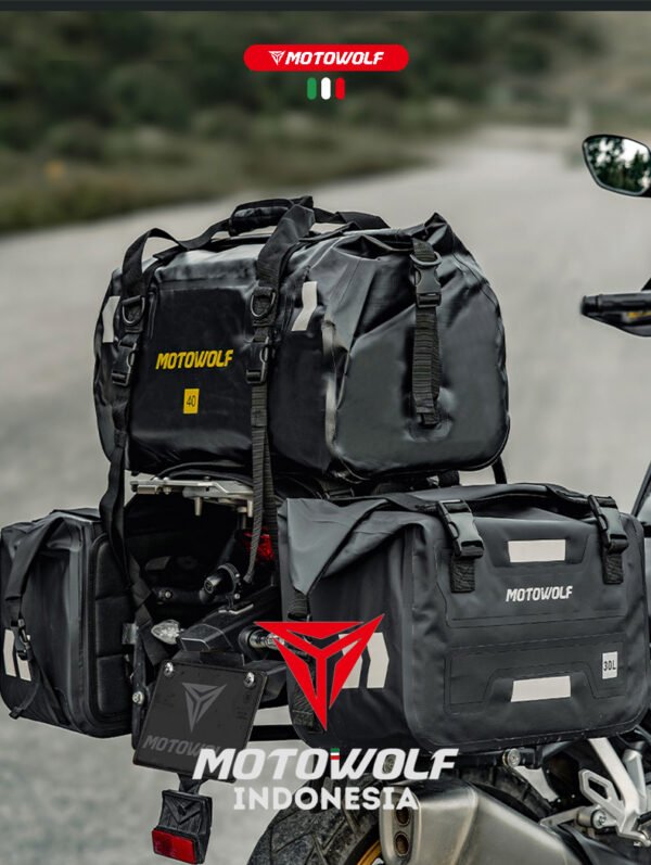 Motowolf Side Bag Motor Tas Travel Touring Multifungsi Anti Air 0720