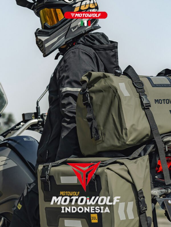 Motowolf Side Bag Motor Tas Travel Touring Multifungsi Anti Air 0720 - Image 3