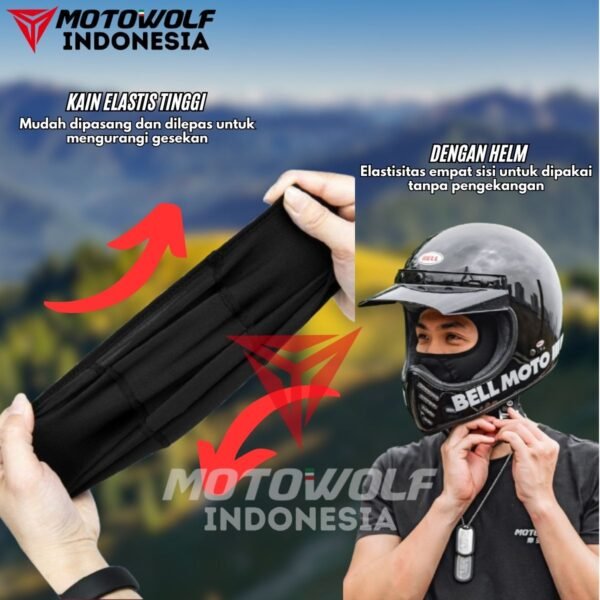 Balaclava Motor Ice Silk Breathable Motowolf MDL 1929 1930 1930B - Image 5