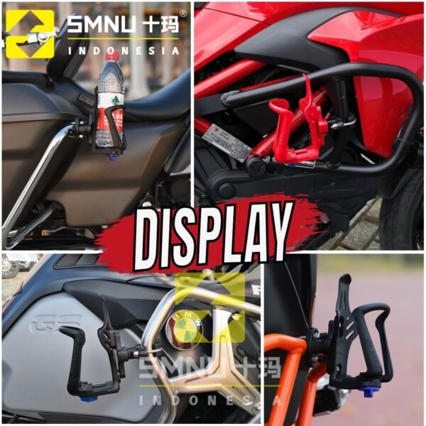 SMNU Tempat Botol Minum Universal | Motor Bottle Holder Paduan Aluminium Anti Karat - Image 7