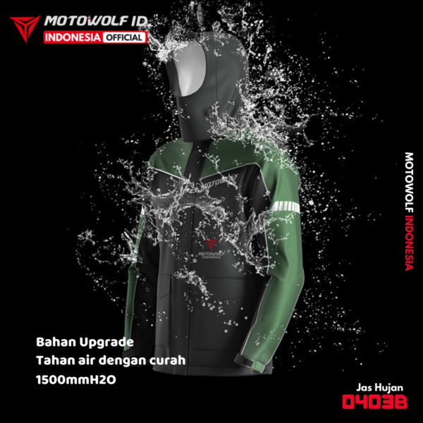 Motowolf Jas Hujan Motor Trendy Jaket 4 Musim 0403B - Image 7