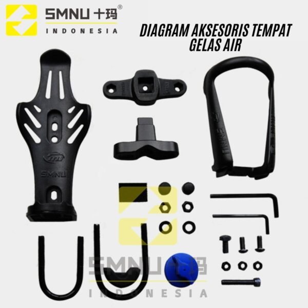 SMNU Tempat Botol Minum Universal | Motor Bottle Holder Paduan Aluminium Anti Karat - Image 6