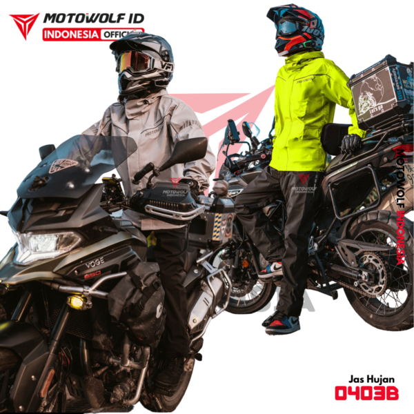 Motowolf Jas Hujan Motor Trendy Jaket 4 Musim 0403B - Image 8