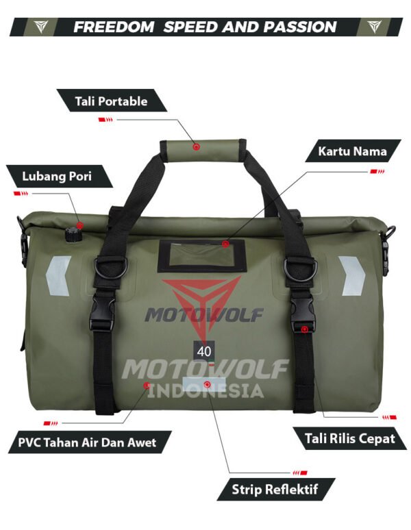 Motowolf Travel Bag Anti Air Camping Touring Campervan 0717 - Image 2