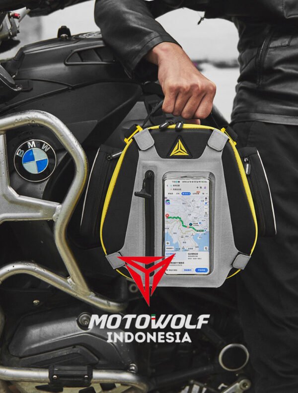 Motowolf TankBag Motor Universal Plus Phone Holder Anti Air 0711