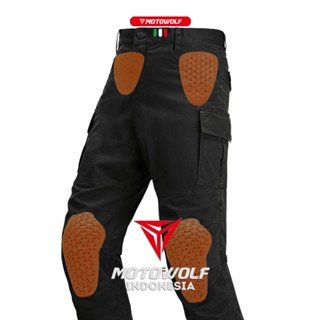 Motowolf Celana Motor Cargo Plus Protector Ventelasi Dalam Kota 0608 - Image 5