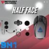 Motowolf Speaker Blouetooth Headset Audio Intercom Baterai 70 Jam Standby ENC Jernih Full Face & Half Face BH1 - Image 4