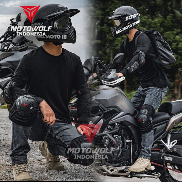 Motowolf Protector Kaki Lapis Beludru Dekker Motor 1029B - Image 4