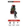 Motowolf Phone Holder Charger Wireless Stabilizer Anti Theft 2827C - Image 11
