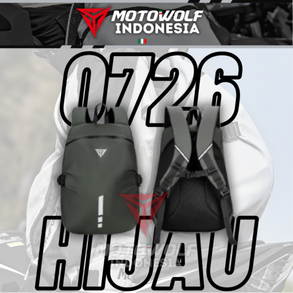 Motowolf Tas Helm Backpack Anti Air Dual Resleting Large Capacity 0726 - Image 5